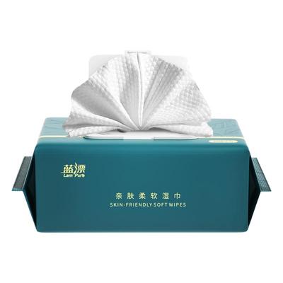 蓝漂80抽大包宝宝手口屁可用湿巾家用实惠装亲肤加大加厚湿纸巾