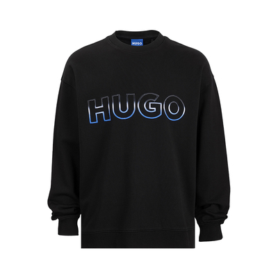 HugoBoss字母logo全棉套头卫衣