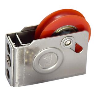 纯达老式76型铝合金门窗滑轮不锈钢轴承静音窗户轮子推拉门窗滚轮