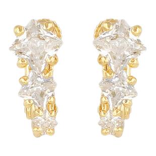 OSEWAYA耳夹无耳洞女小巧耳钉气质日系简约耳环轻奢镶嵌水钻耳饰