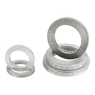 固万基304不锈钢双叠自锁防松垫圈65锰双面带齿锁紧垫片DIN25201