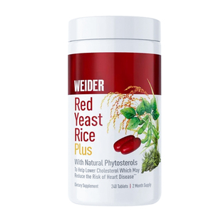 美国直邮WEIDER Red Yeast Rice红曲米片剂护心脑血管1200mg240粒