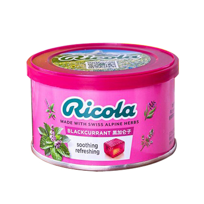 柠檬薄荷味瑞士润喉糖利口乐