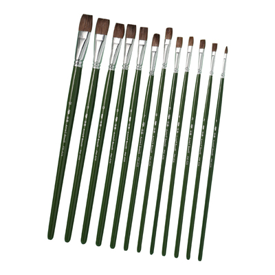 水粉笔画笔水彩油画丙烯排笔狼毫平头笔美术生专业绘画刷子