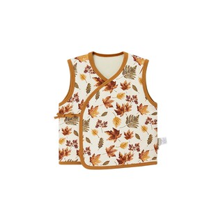 Milkbarn新品婴儿马甲背心系带外套宝宝儿童夹棉上衣棉服冬装