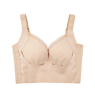 光面无痕调整型文胸无钢圈收副乳聚拢集中收胃腩矫正外扩内衣背心