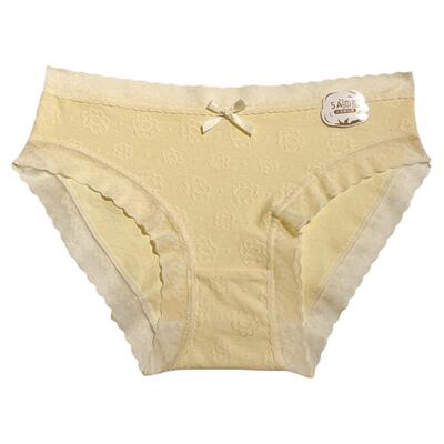 纯棉甜美中腰抗菌女士内裤