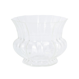 中式莲花玻璃佛手柑专用花瓶观赏佛手果水培器皿可水养佛手瓜托盘