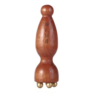 黄铜小莲蓬眼部按摩拨筋棒面部刮痧板脸部面部点位工具穴位按摩棒