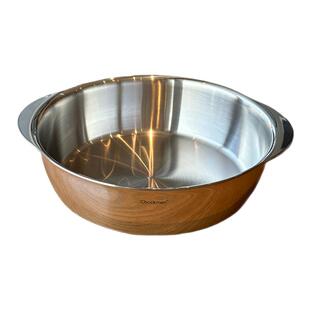 18-10不锈钢带耳盆三层钢加厚火锅盆水煮鱼盆电磁炉可用