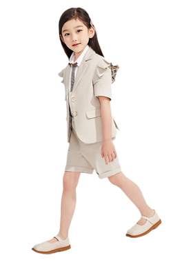 罗蒙女童西装套装儿童外套