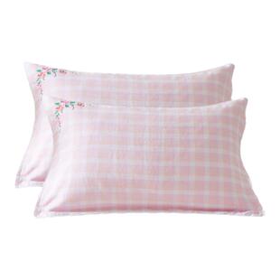 棉田纯棉枕巾全棉枕头巾一对装成人高端品牌吸汗三层纱布四季家用