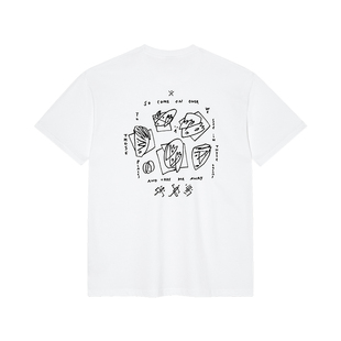 Polar Skate Co Dreams We Dream Tee 后背印花滑板男女短袖T恤潮