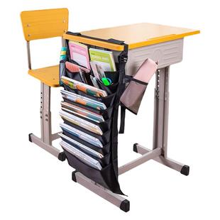 得力挂书袋课桌收纳袋书桌挂袋侧旁置物架高中生多功能收纳袋学生挂桌侧书袋放书初中生大容量桌面桌边袋