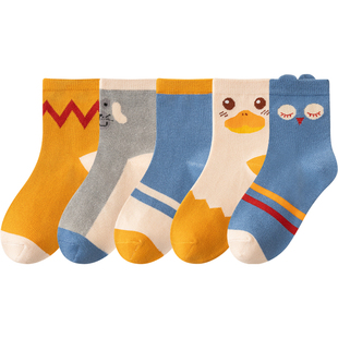 儿童袜子秋冬纯棉中筒袜宝宝秋袜男孩春秋棉袜男宝宝男童童袜冬季