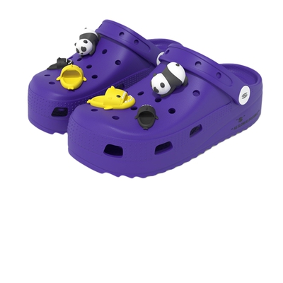 洞洞鞋趣味小鲨鱼DIY可拆卸鞋花