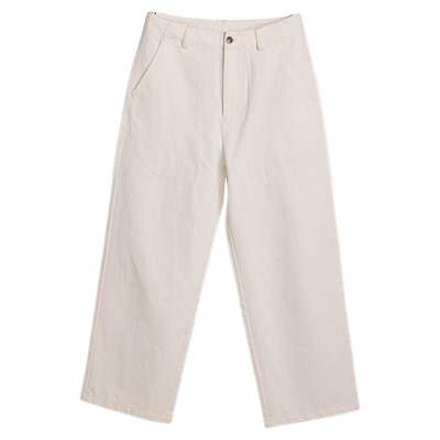 平圆方中纯棉复古阔腿牛仔裤男