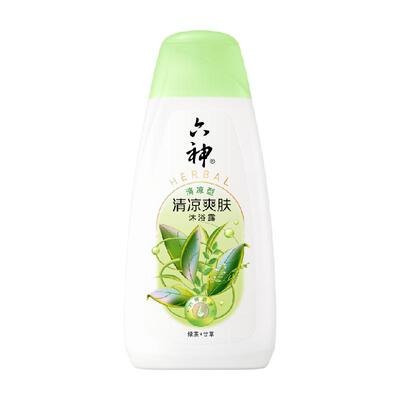 六神清爽绿茶沐浴露清凉200ml