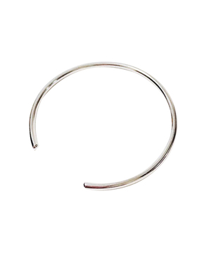 韩风s925纯银光面实心ins女开口