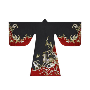 如梦霓裳汉服男明制道袍春秋款织金披风交领中国风非古装白泽现货