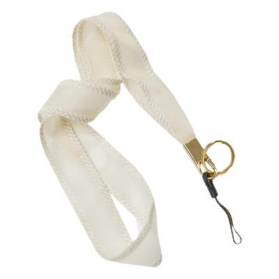 夏季透气薄纱带纯色小众可拆卸挂脖子绳手腕短链夹垫片手机挂绳