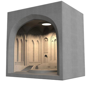 久处不厌原创教堂水泥台灯摆件设计师礼物ins创意经典建筑小夜灯