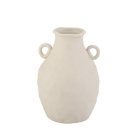 陶瓷花瓶白色小清新满天星现代干花
