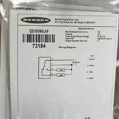 BANNER邦纳 QS18VN6LAF 光电传感器 7318