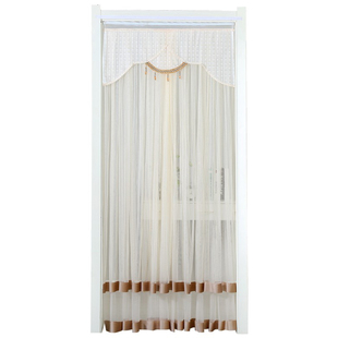 高级感门帘卧室家用免打孔隔断帘防蚊防风夏季空调挡风厨房半挂帘