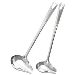 不锈钢长柄歪嘴淋汁勺带嘴汤勺子浇汁勺鸭嘴勺尖嘴勺臭豆腐关浆勺