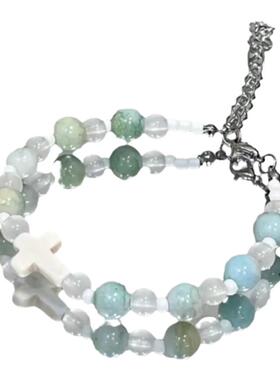 手链星星十字百搭女闺蜜手串情侣