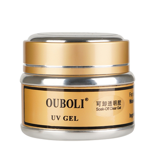 鸥博丽美甲透明胶光疗胶灌装不可卸造型胶可卸延长架构易流动成形