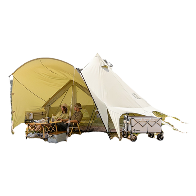 北欢帐篷户外野营过夜大型莲花帐