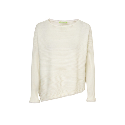 觉织Sensiyarn幻境羊毛毛边套头衫慵懒风长袖毛边针织上衣JZHF076