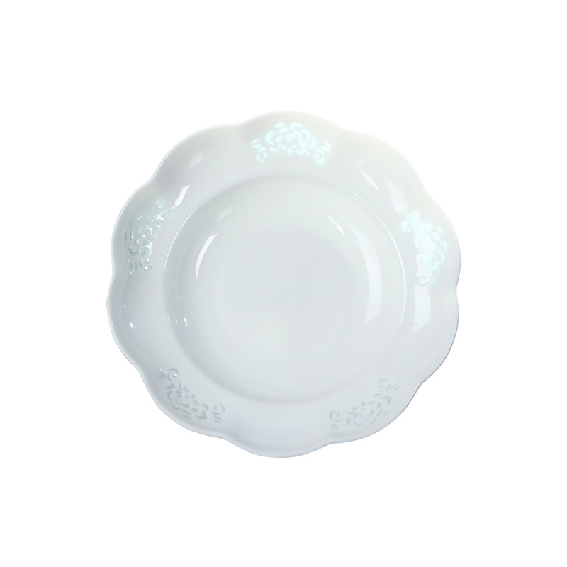 景德镇陶瓷高温白瓷玲珑瓷器盘陶瓷家用餐具套装自由组合中式碗碟
