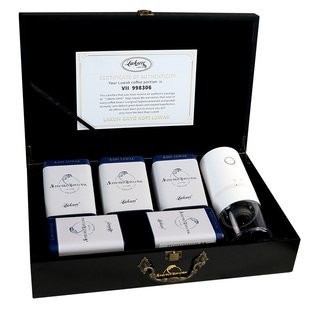 印尼进口kopi luwak猫屎咖啡豆麝香猫咖啡粉300g罐装精品咖啡礼盒