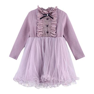 连衣裙秋装新款蕾丝网红小女孩