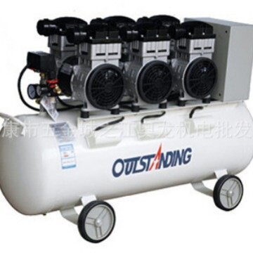 奥突斯1100X3-100L静音无油空压机 空气压缩气泵3.3KW