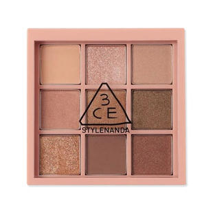 3ce三熹玉九色眼影九宫格哑光亮片日常显白显色度高粉细腻大地色