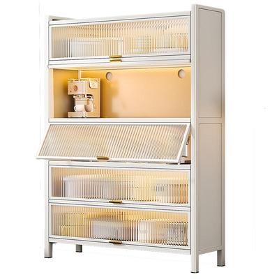 40cm加高6层白色超大容量置物柜