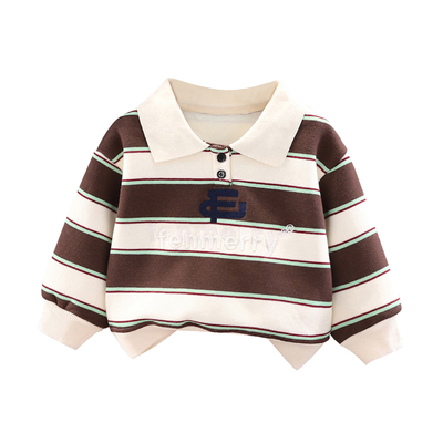 男童加绒卫衣秋冬装新款