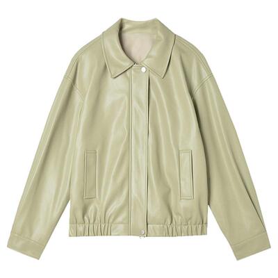 高级感上衣长袖皮衣外套