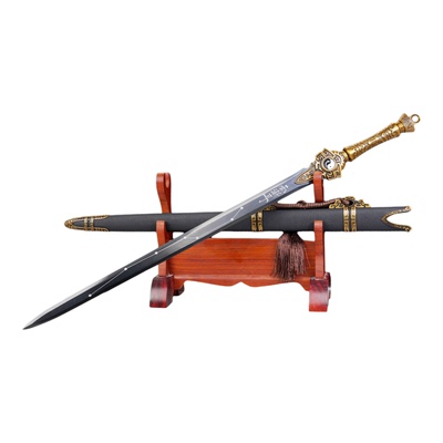 高锰钢龙泉剑一体太极宝剑金属长剑镇宅驱邪宝剑道家防身未开刃