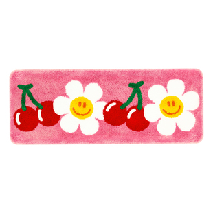 wigglewiggle异形床边毯多巴胺儿童房可爱毛绒地毯客厅卧室装饰垫