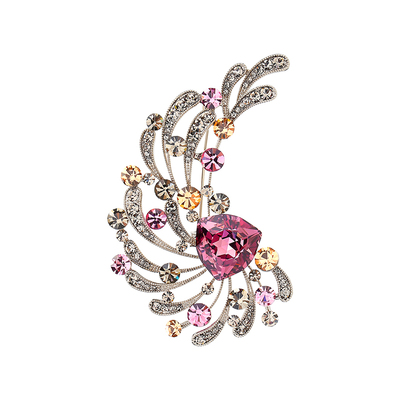 高档女气质精致别针西装大衣设计