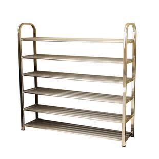 不锈钢鞋柜架加厚多层经济防尘大小省空间宿舍家用置物简易约现代