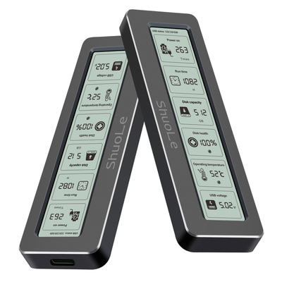 硕乐20Gbps全金属大屏数显m.2固态SSD硬盘盒nvme/sata协议移动