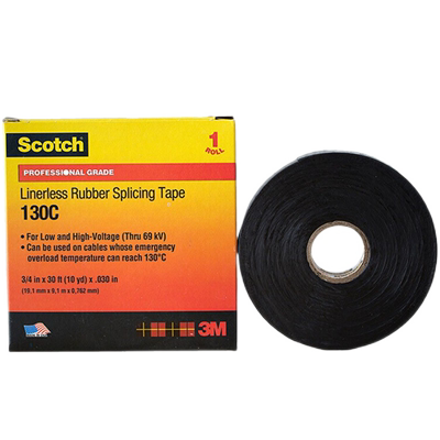 无衬耐高温黑色电工胶布