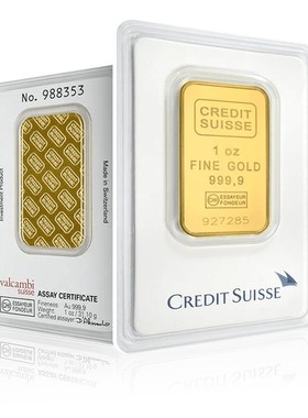 仿真1盎司瑞士镀金金条