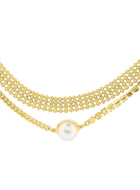 abybcharming星晴金色珍珠项链